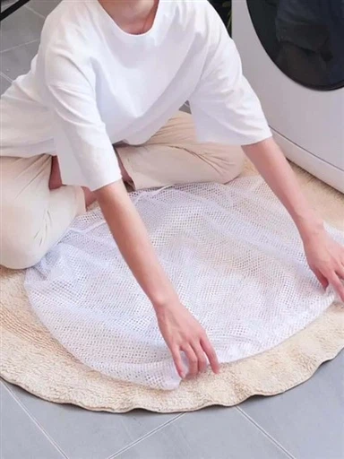 كيس غسيل أبيض غير منسوج-